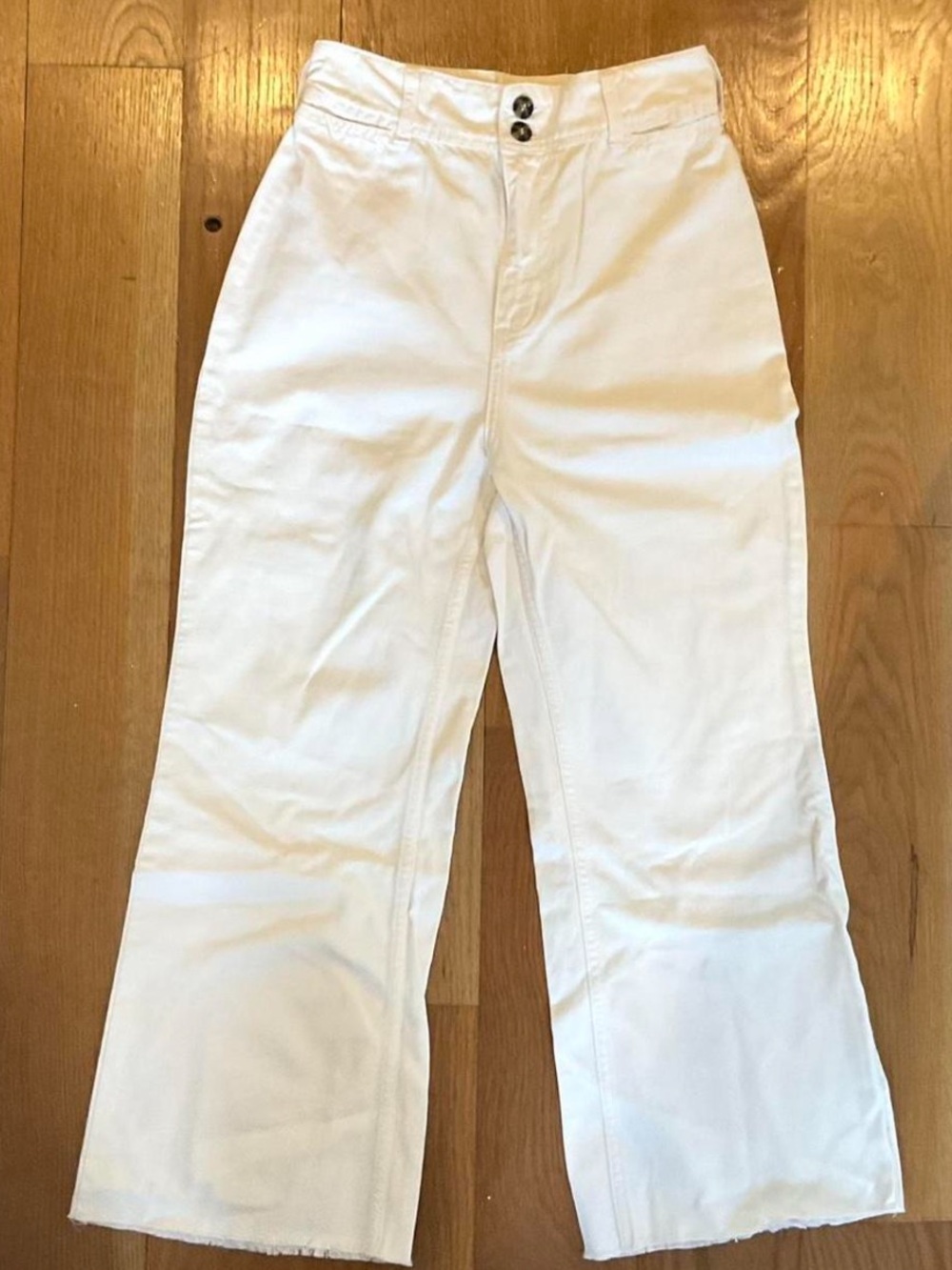 We The Free White Wide Leg Pants